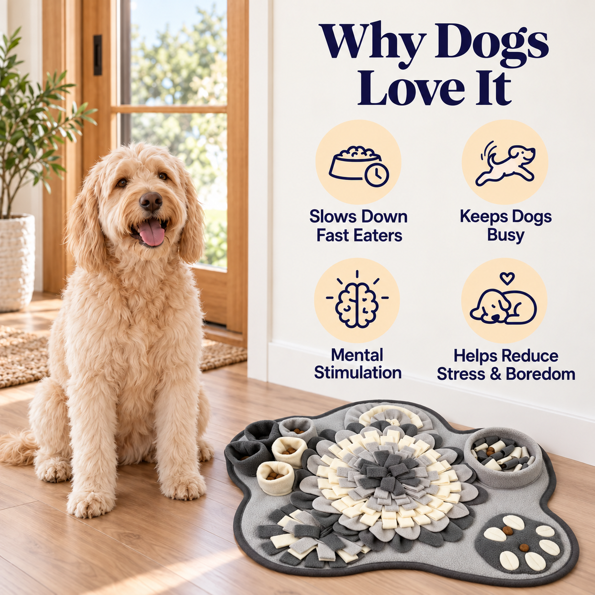 The Snuffle Mat I Slow Feeder & Stress reliefer