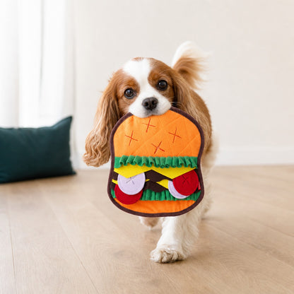 Burger Crinkle Snuffle Mat