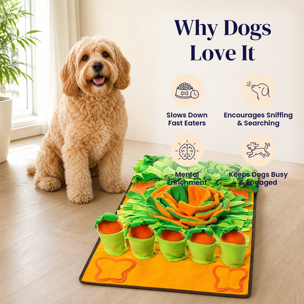 Carrot Harvest Snuffle Mat - Why Dogs Love It