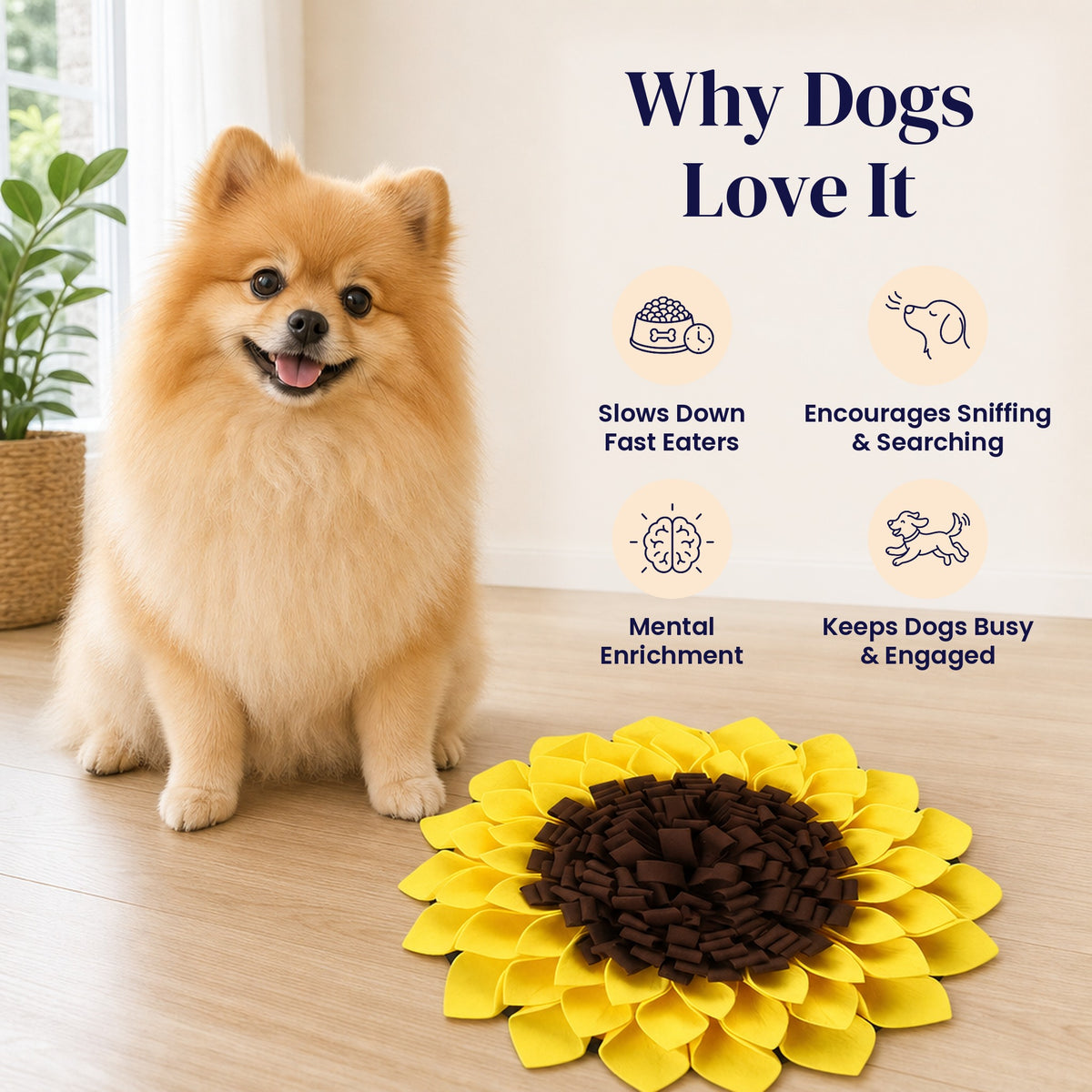 Sunny Bloom Snuffle Mat - Why Dogs Love It