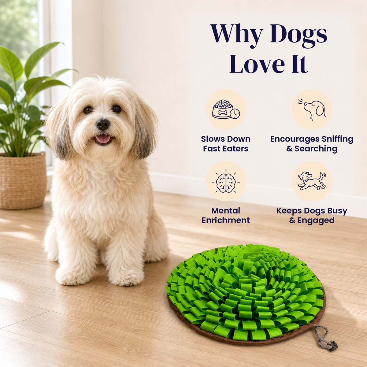 Meadow Deluxe Snuffle Mat - Why Dogs Love It