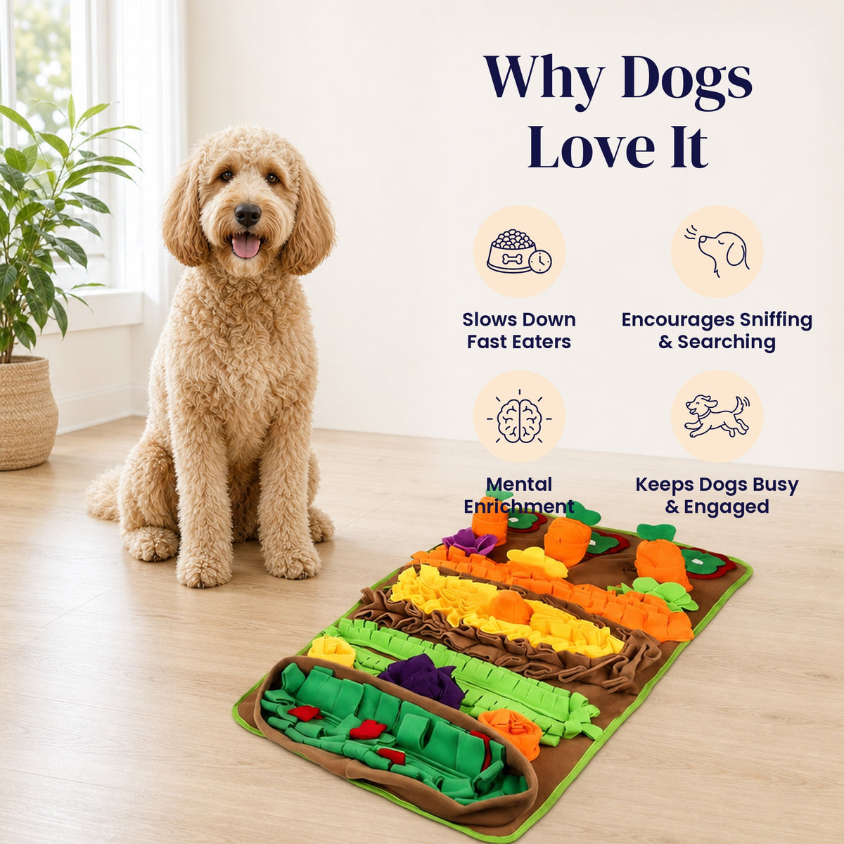 Veggie Garden Snuffle Mat - Why Dogs Love It