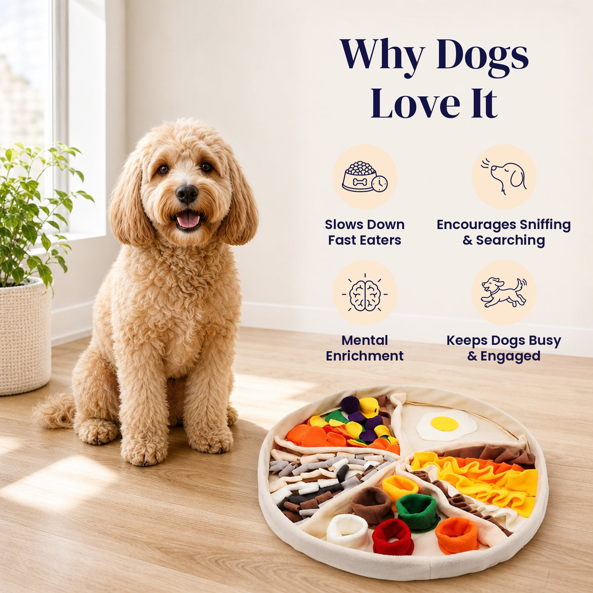 Pup Peroni Pizza Snuffle Mat - Why Dogs Love It