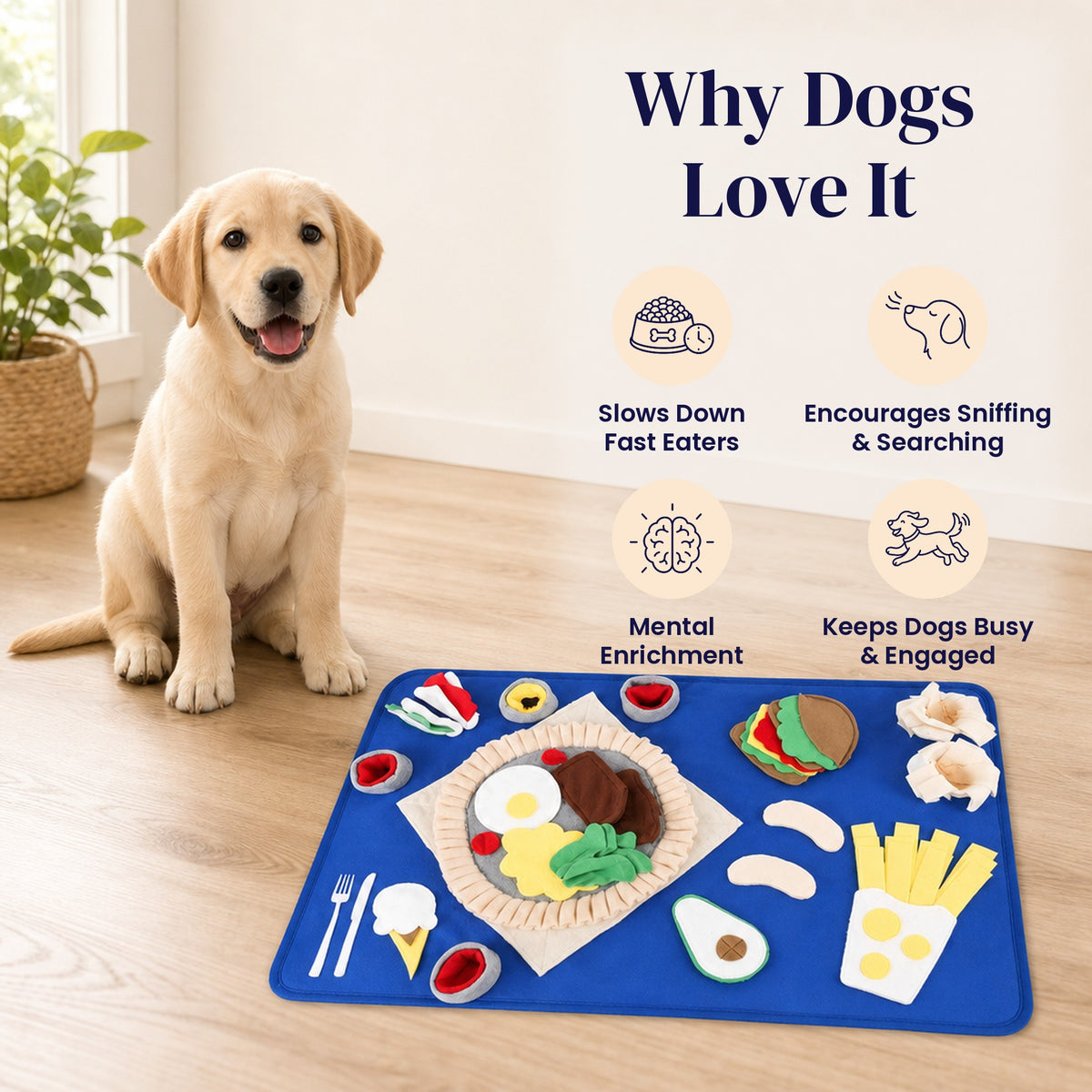 Fine Dining Snuffle Mat - Why Dogs Love It