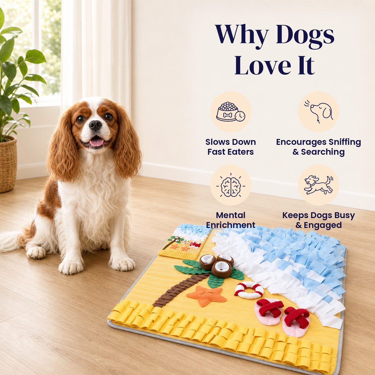 Beach Day Snuffle Mat - Why Dogs Love It