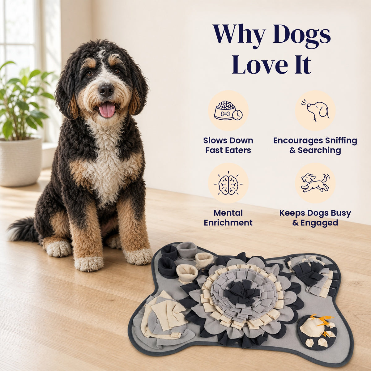Stone Bone Snuffle Mat - Why Dogs Love It