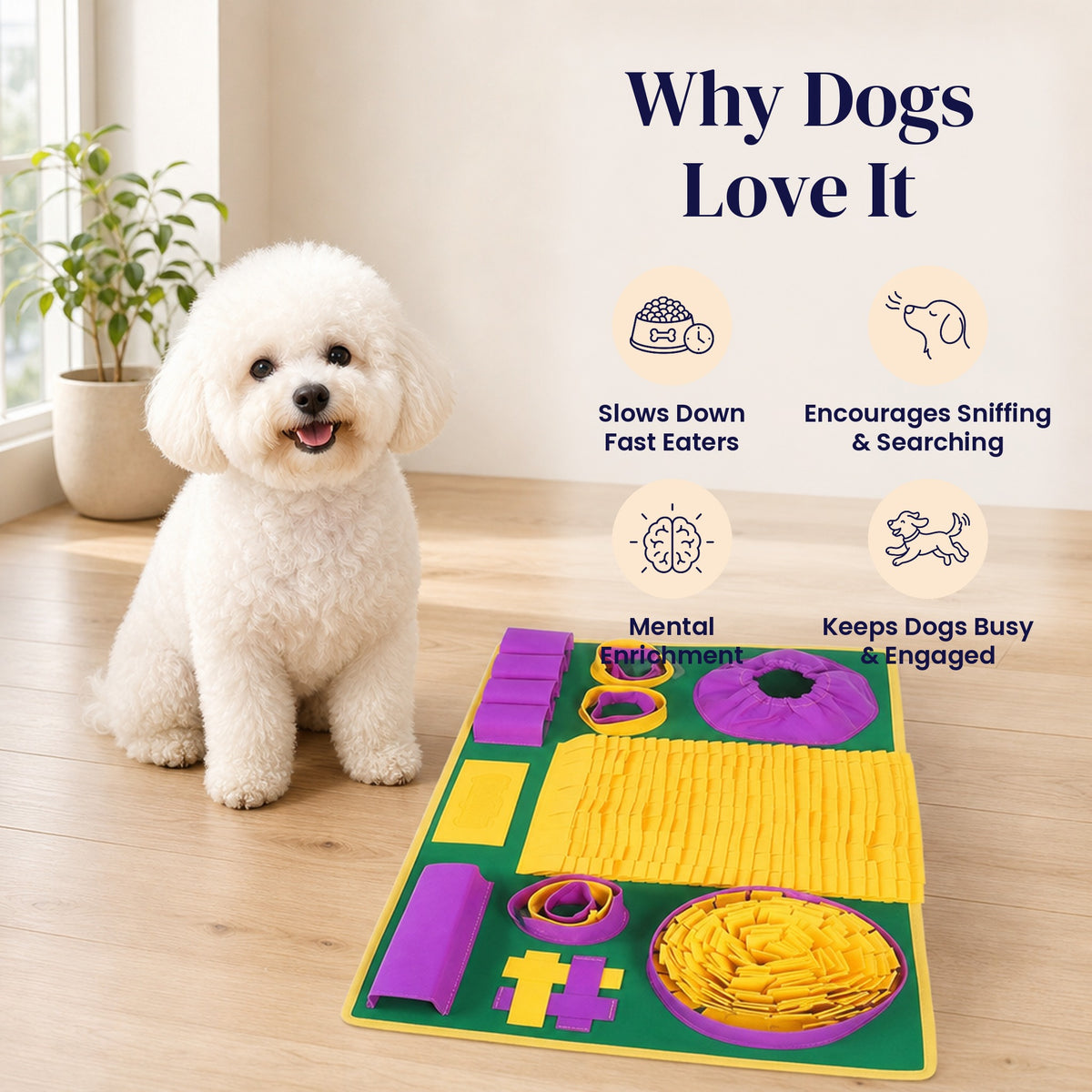 Lavender Fields Snuffle Mat - Why Dogs Love It