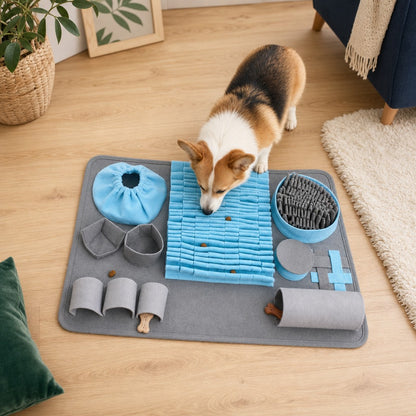 Denim Patchwork Snuffle Mat