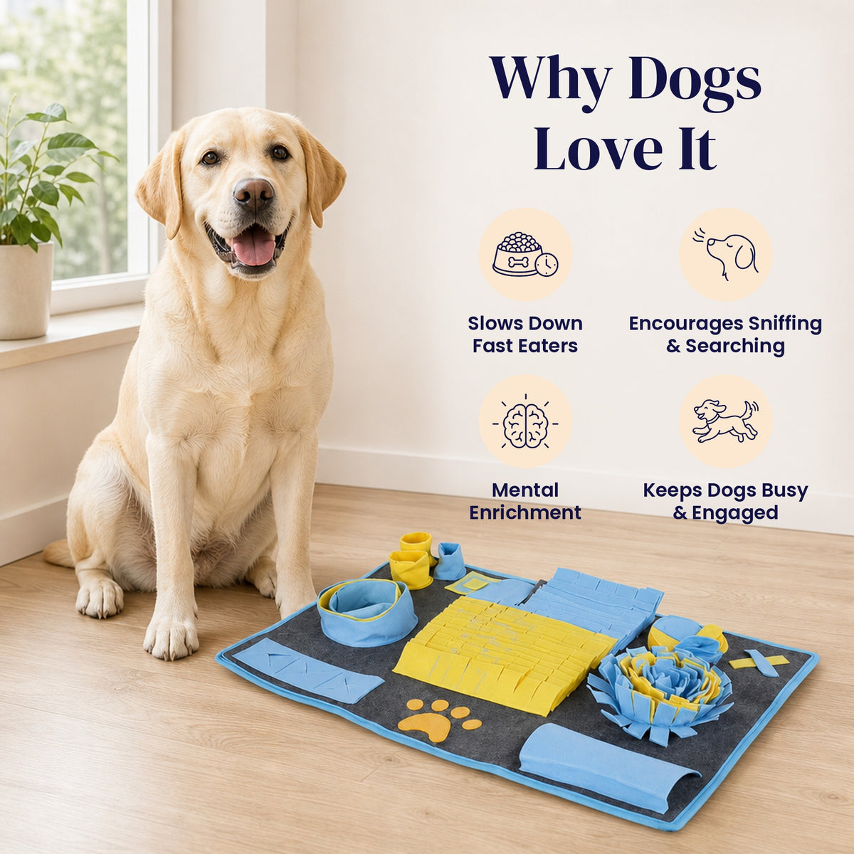 Paw Print Snuffle Mat - Why Dogs Love It