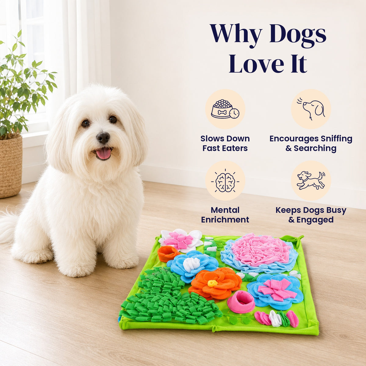 Braided Meadow Snuffle Mat - Why Dogs Love It