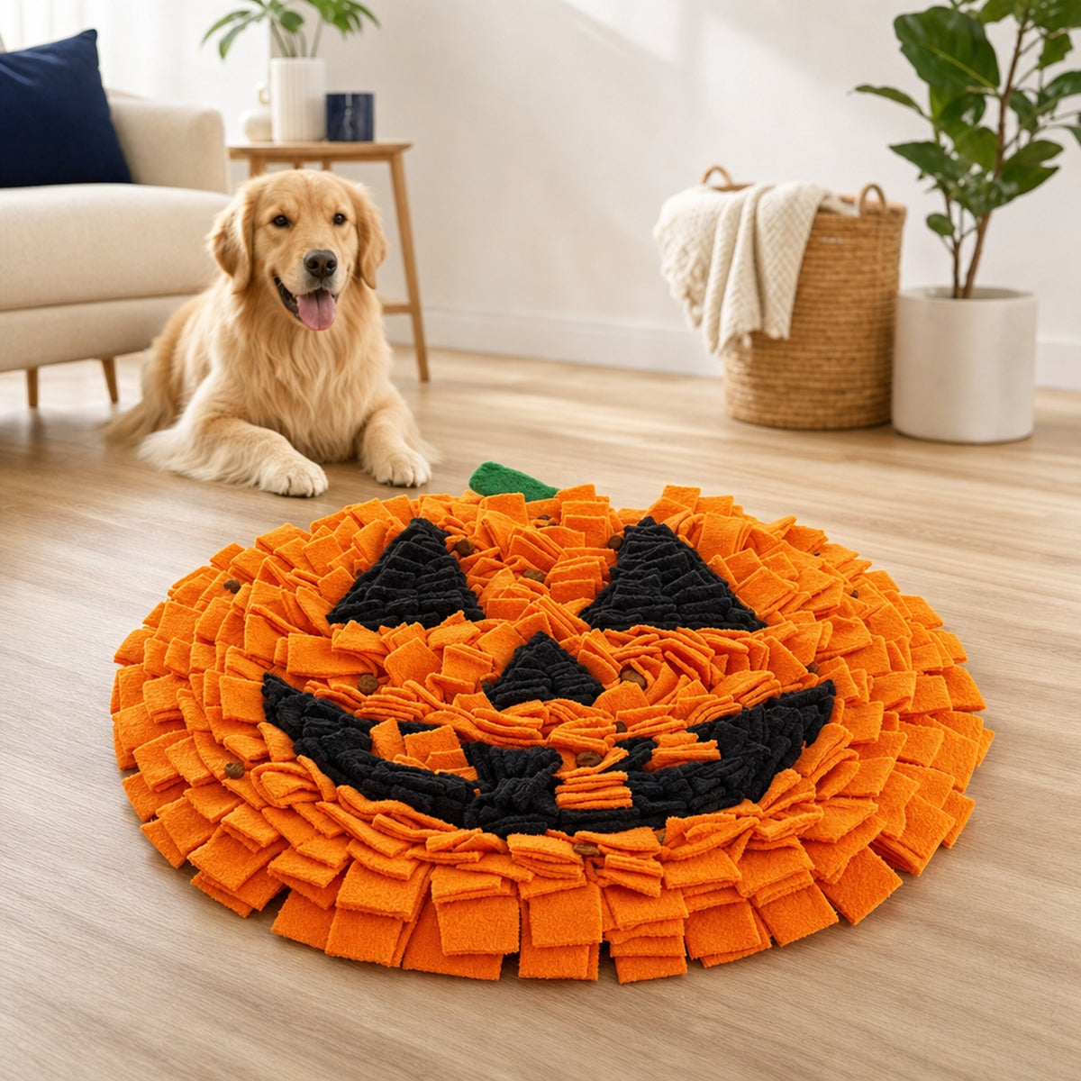 Halloween Pumpkin Snuffle Mat